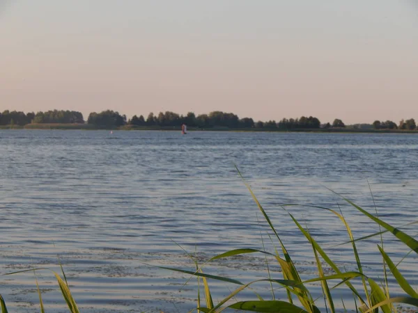 Fleuve Panorama Arrière Plan Paysage Côte — Photo