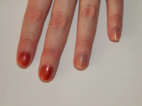 Manicure Nail Polish Color Polish Nails — Stock Photo, Image