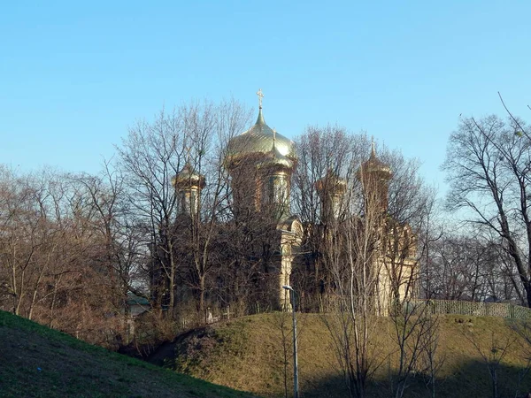 Arkitekturen Byggnaden Den Ortodoxa Kyrkan — Stockfoto