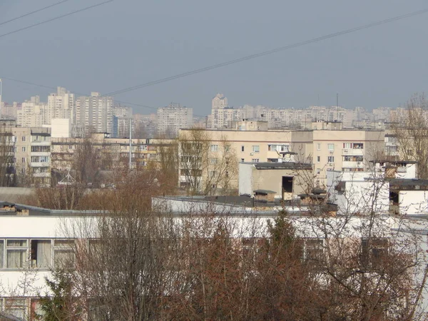 Панорама Современного Городского Спального Района — стоковое фото