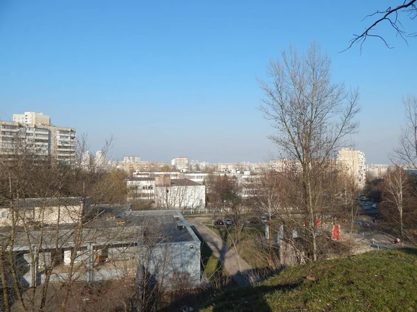 Panorama Ciudad Moderna Dormitorio — Foto de Stock