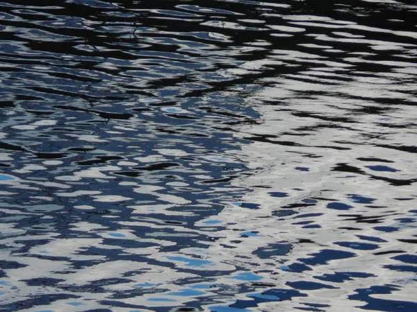 Textura Ondulaciones Agua Superficie Del Río — Foto de Stock