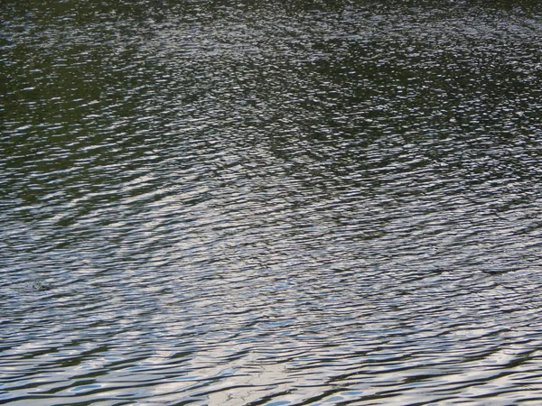 Texture of water ripples on the surface of the river