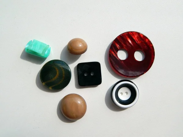 Κουμπιά Διαφορετικές Συνθέσεις Και Μεγέθη — Φωτογραφία Αρχείου