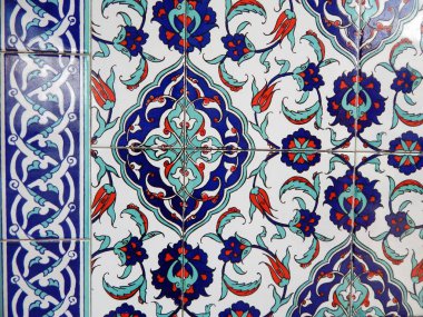 Türkiye 'nin Marmaris kentindeki seramik fayans desenleri