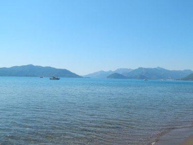 Türkiye'de tatil beldesi Ege Denizi üzerinde Marmaris'te