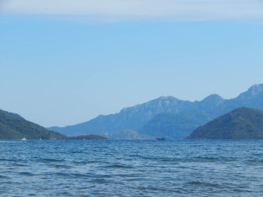 Türkiye'de tatil beldesi Ege Denizi üzerinde Marmaris'te