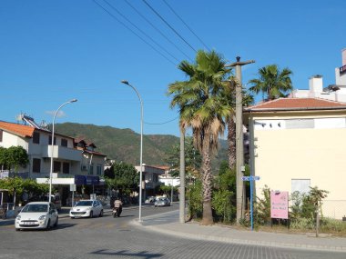Türkiye'de tatil beldesi Ege Denizi üzerinde Marmaris'te