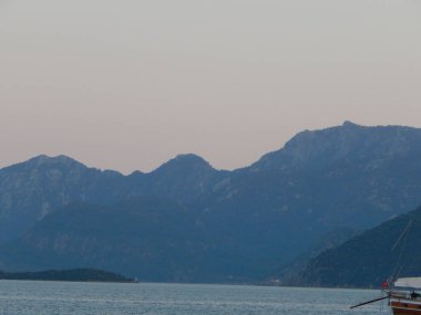 Türkiye'de tatil beldesi Ege Denizi üzerinde Marmaris'te