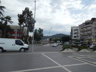 Türkiye'de tatil beldesi Ege Denizi üzerinde Marmaris'te