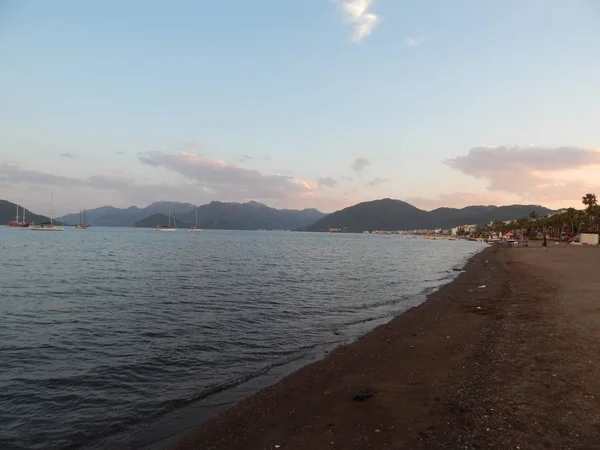 Türkiye'de tatil beldesi Ege Denizi üzerinde Marmaris'te