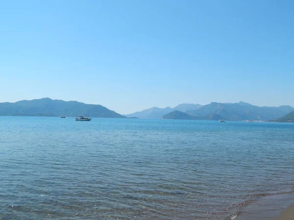 Türkiye'de tatil beldesi Ege Denizi üzerinde Marmaris'te