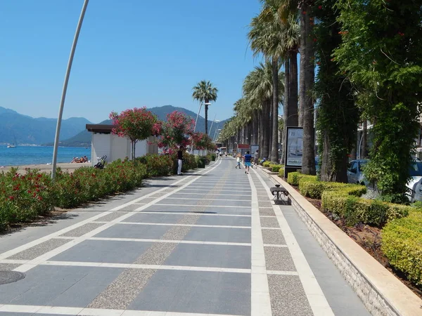 Türkiye'de tatil beldesi Ege Denizi üzerinde Marmaris'te