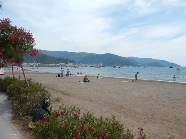 Türkiye'de tatil beldesi Ege Denizi üzerinde Marmaris'te