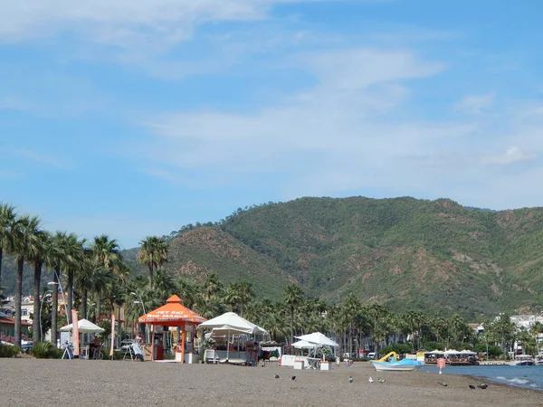 Türkiye'de tatil beldesi Ege Denizi üzerinde Marmaris'te