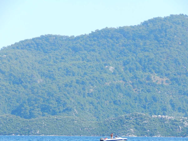 Türkiye'de tatil beldesi Ege Denizi üzerinde Marmaris'te