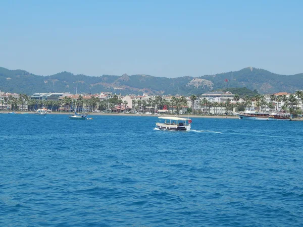 Türkiye'de tatil beldesi Ege Denizi üzerinde Marmaris'te