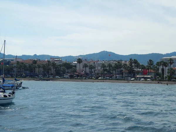 Türkiye'de tatil beldesi Ege Denizi üzerinde Marmaris'te