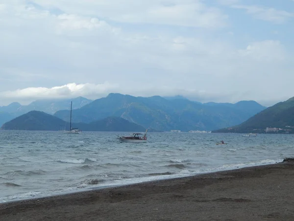 Türkiye'de tatil beldesi Ege Denizi üzerinde Marmaris'te