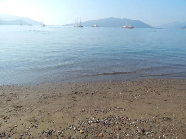 Türkiye'de tatil beldesi Ege Denizi üzerinde Marmaris'te