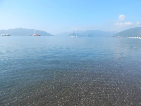 Türkiye'de tatil beldesi Ege Denizi üzerinde Marmaris'te