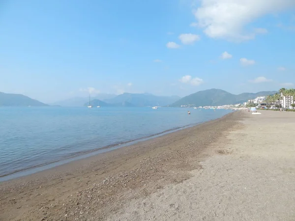 Türkiye'de tatil beldesi Ege Denizi üzerinde Marmaris'te