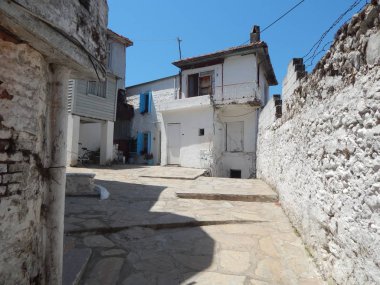 Marmaris Türkiye'nin Ege Denizi'nde Akdeniz mimarisi