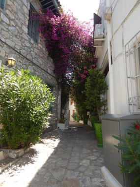 Marmaris Türkiye'nin Ege Denizi'nde Akdeniz mimarisi