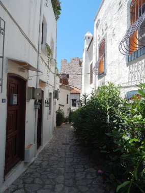 Marmaris Türkiye'nin Ege Denizi'nde Akdeniz mimarisi