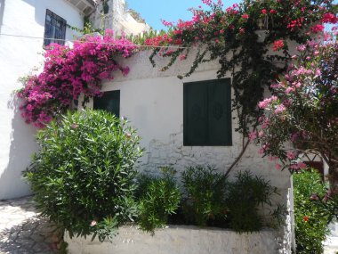 Marmaris Türkiye'nin Ege Denizi'nde Akdeniz mimarisi