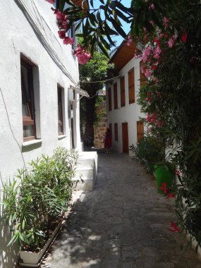 Marmaris Türkiye'nin Ege Denizi'nde Akdeniz mimarisi