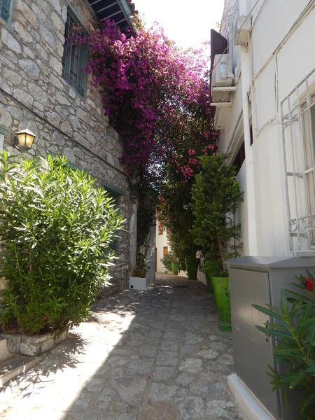 Marmaris Türkiye'nin Ege Denizi'nde Akdeniz mimarisi