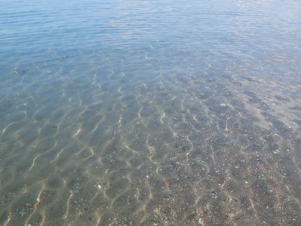 Texturen Egeiska Havet Bevattnar — Stockfoto