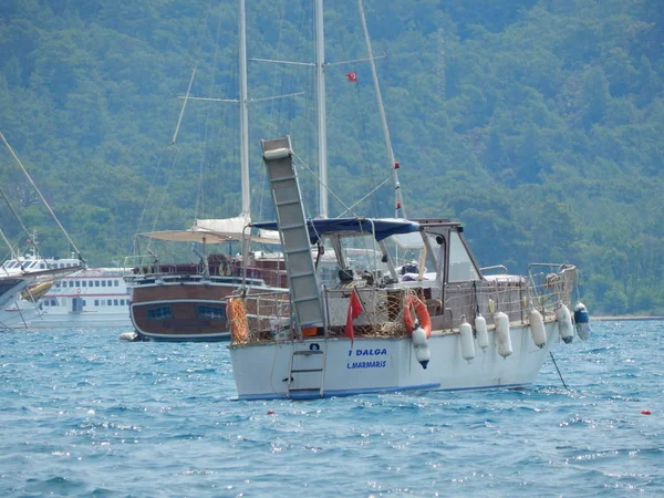 Marina Plaisance Marmaris Turquie Station Balnéaire Sur Mer Égée — Photo