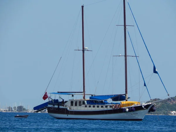 Yachting Marina Marmaris Turkiet Semesterort Egeiska Havet — Stockfoto