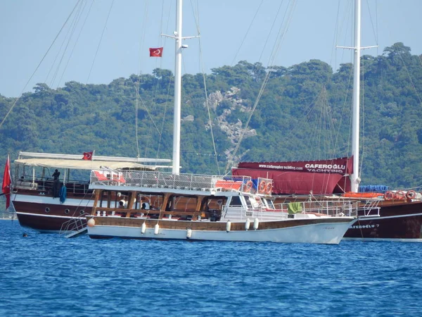 Yachting Marina Marmaris Turkiet Semesterort Egeiska Havet — Stockfoto