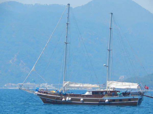 Yachting Marina Marmaris Törökország Resort Városban Égei Tenger — Stock Fotó