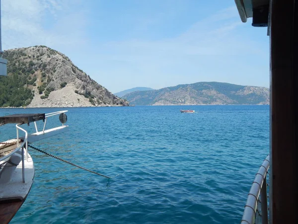 Türkiye Tatil Beldesi Ege Denizi Üzerinde Marmaris Yat Marina — Stok fotoğraf