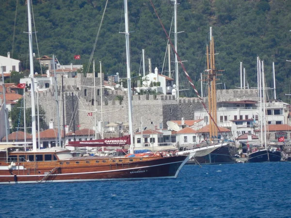 Yachthafen Von Marmaris Türkischem Ferienort Der Ägäis — Stockfoto