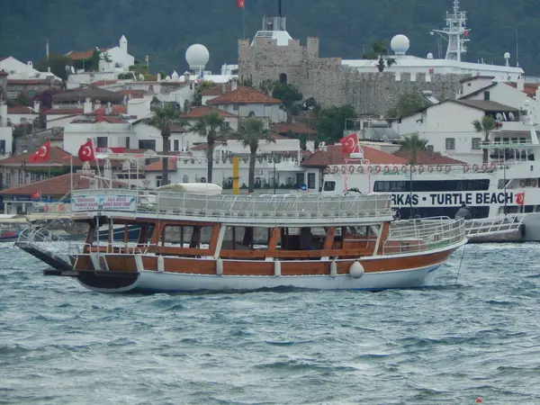 Jachtařské Mariny Marmaris Turecku Letovisko Pobřeží Egejského Moře — Stock fotografie