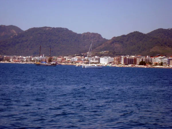 Ταξίδια Marmaris Στην Τουρκία Πόλη Θέρετρο Του Αιγαίου — Φωτογραφία Αρχείου