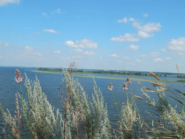 Panorama Landschaft Natur Sonnenaufgang Sonnenuntergang Fluss — Stockfoto