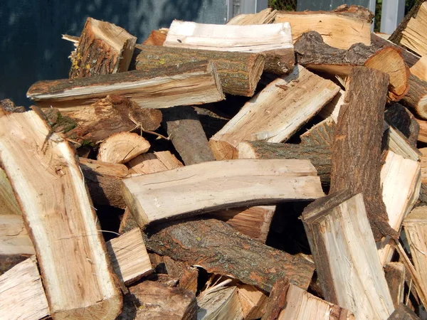 Dřevo Vytápění Domu Palubu Trouby — Stock fotografie
