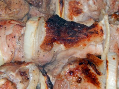 Şiş kebap fry adet et şiş ve şenlik ateşi