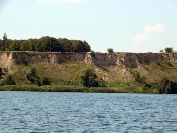 Panorama Och Landskapet Floden Båt — Stockfoto