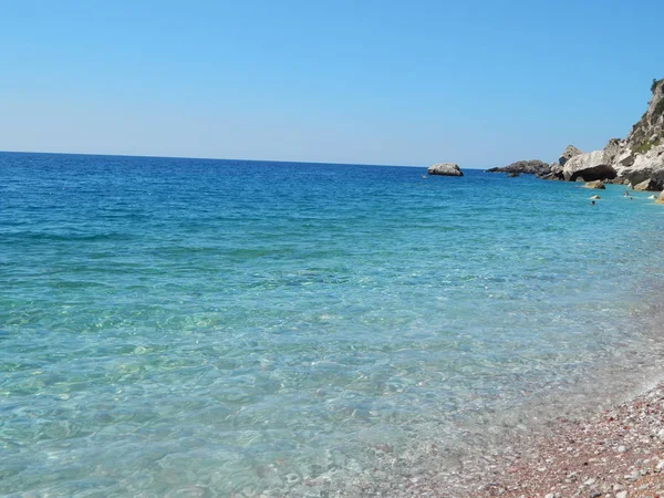 Perazica Petrovac Moru Karadağ Adriyatik Denizi — Stok fotoğraf