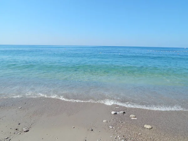 Buljarica Beach Петровац Черногория Путешествия Адриатическое Море — стоковое фото