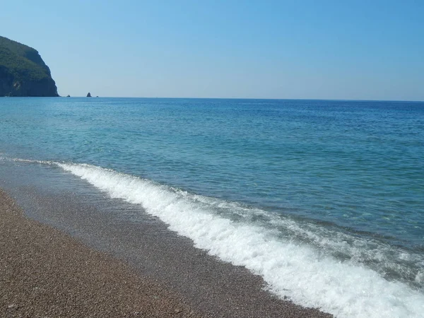 Buljarica Strand Petrovac Montenegro Die Reise Adriatisches Meer — Stockfoto