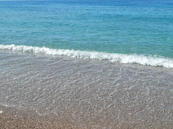 Бульярський Пляж Петровац Чорногорія Подорожує Адріатичним Морем — стокове фото