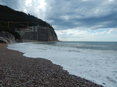 Fırtına Perazica Do, Petrovac na Moru Karadağ Adriyatik Denizi